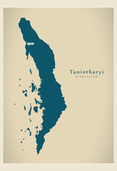 Modern Map - Tanintharyi MM