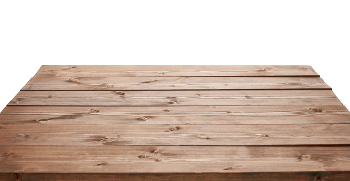 Dark brown paint coated wooden boards