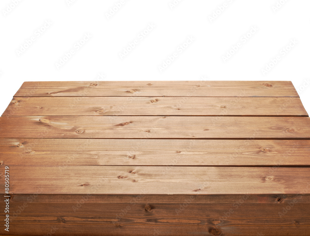 Wall mural wooden brown table fragment