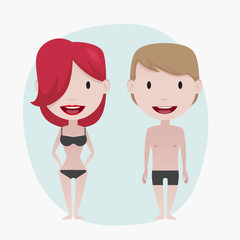 Naked Couple illustration