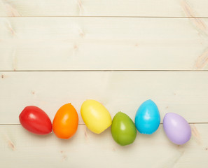 Easter eggs copyspace composition