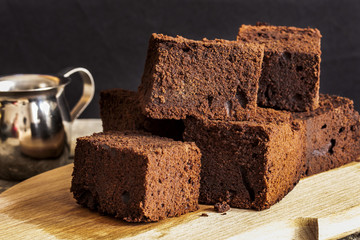 chocolate brownie with dark beer