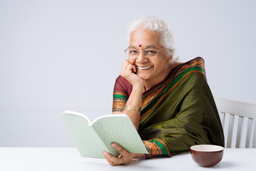 Reading a book