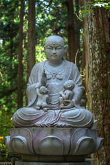 Jizo Bodhisattva at Mt. Koya in Wakayama, Japan