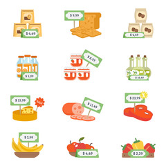 Supermarket Icons Set