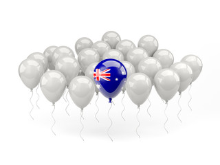 Air balloons with flag of australia