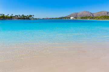 Platja de Alcudia beach in Mallorca Majorca