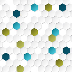 Abstract geometric background with hexagons.