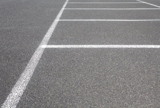 Empty Space in a car parking Lot..