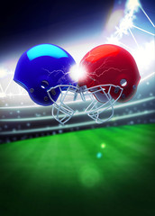 American football helmet background - 80510516