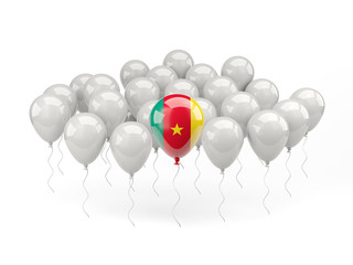 Air balloons with flag of cameroon