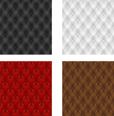 set multicolored leather upholstery seamless background