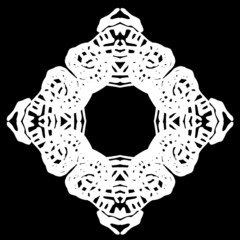 ornament, stencil round pattern, cut out design, decor element