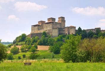Fototapeta na wymiar Castel of Torrechiara. Emilia-Romagna. Italy.