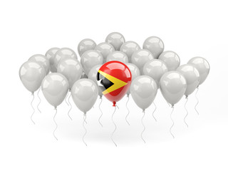 Air balloons with flag of east timor