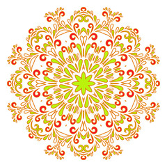 Floral mandala.