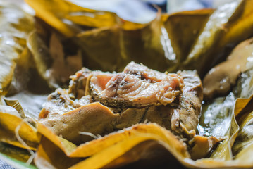 steamed fish curry custard