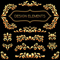 Gold design elements.