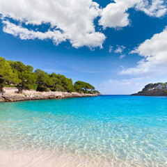 Fototapeta na wymiar Majorca Cala Gran Dor beach in Mallorca Santanyi