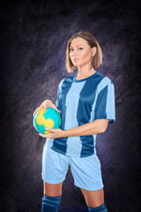 playing handball