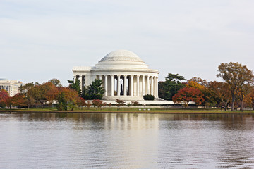 Thomas Jefferson Memorial in autumn, Washington DC
