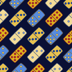 Seamless background with dominoes