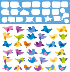 Vector Card With Birds