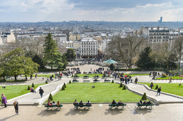 A view of Paris in France