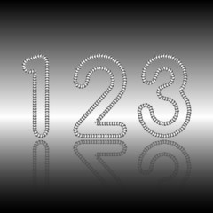 Sequin font numbers