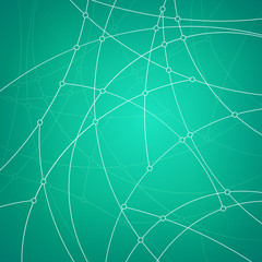 Geometric vector pattern,curves and nodes