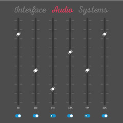 Set of Interface Elements of Audio System