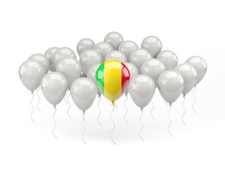 Air balloons with flag of mali