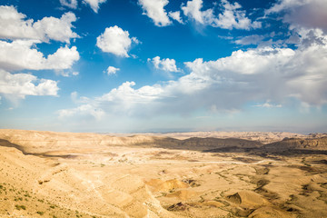 Fototapeta na wymiar desert negev landscape