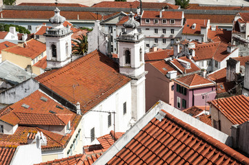 Lisbona, vista su Alfama