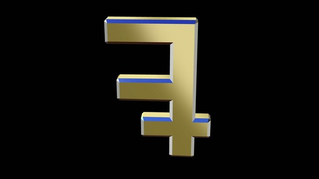 rotating symbol currency franc