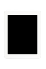 White Tablet PC with black screen