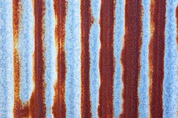 tôle ondulée rouillée