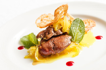 foie gras with sauce