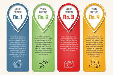 Infographics template - frames for your text