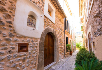 Fototapeta na wymiar Fornalutx village in Majorca Balearic island