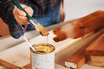 DIY, painting a newly built one tread staircase