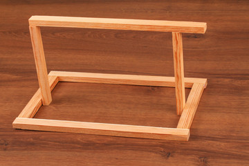 The Wooden  Batten Square Scantling on the wood