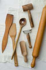 Obraz na płótnie Canvas Collection of kitchen utensils