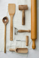 Collection of kitchen utensils
