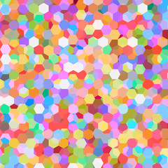 Abstract background with colorful hex polygons