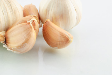 garlic closeup isolated