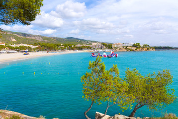 Fototapeta na wymiar Majorca Platja Palmanova Portonovo beach