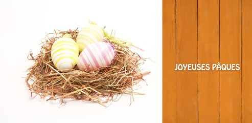 Composite image of joyeuses paques