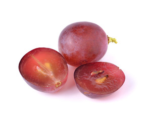 red grape isolated on white