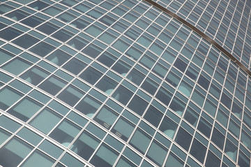 Windows of office building